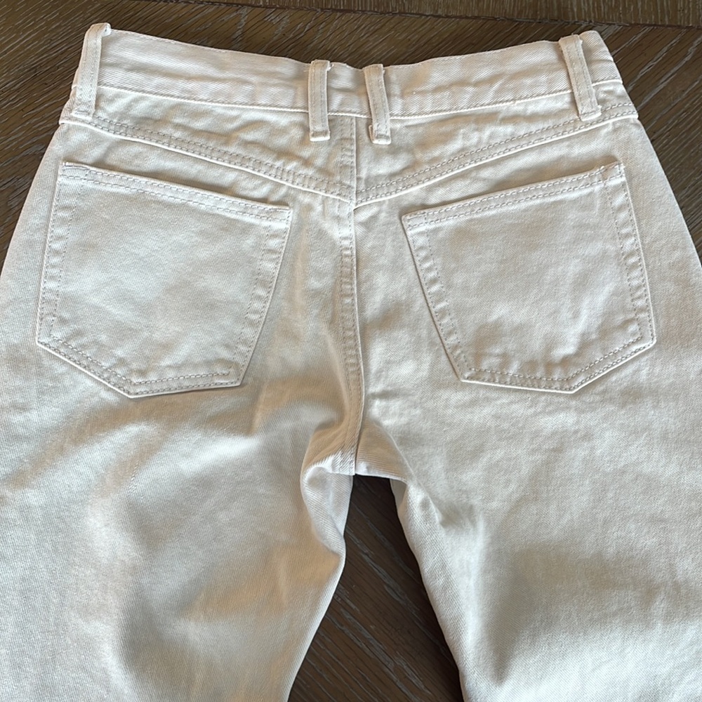 John Galt/Brandy Melville Winter White Flared Jeans - Picture 8 of 9